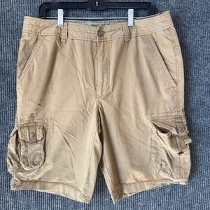 Ascend‎ Mens Cargo Shorts Pants Outdoor Casual Utility Khaki Size 34 Actual 35in